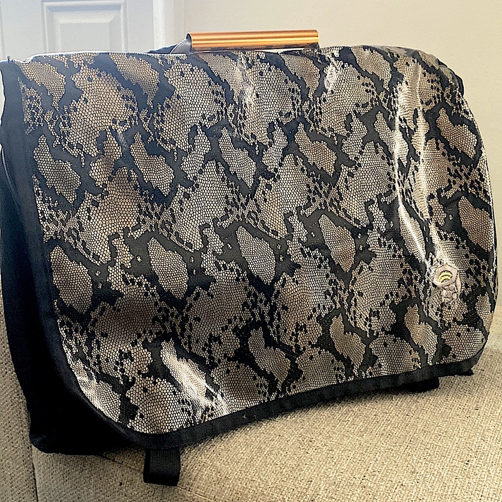 Mountain Hardware Snakeskin print messenger bag